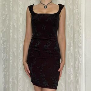 Vintage Vampy Whimsygoth Bodycon Dress